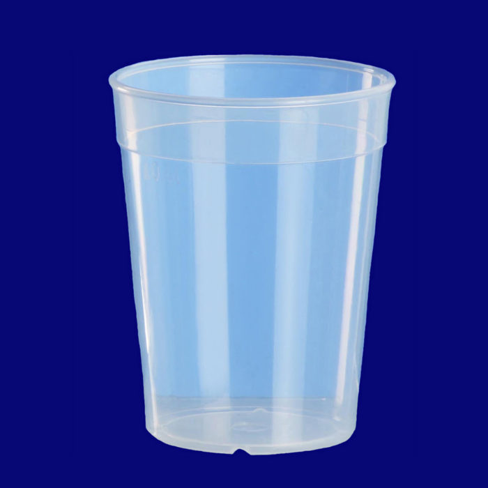 Plastglas 0,4l PP transparent